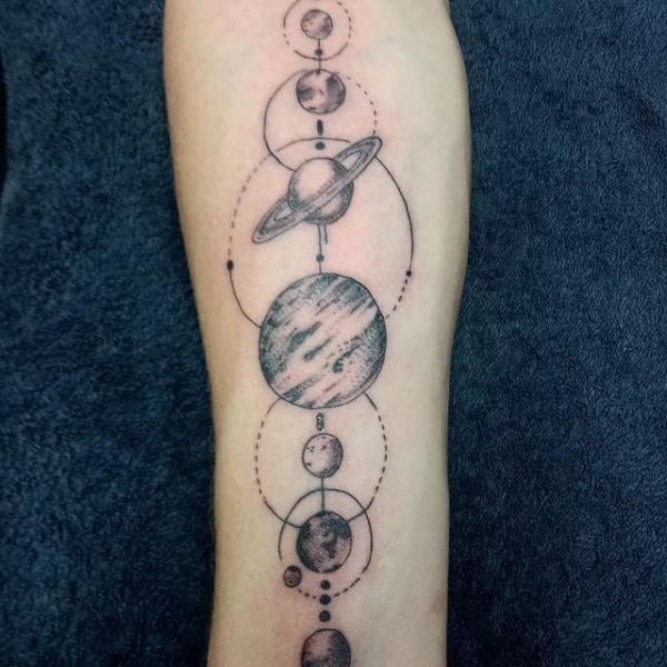 tatuagem Sistema Solar 2