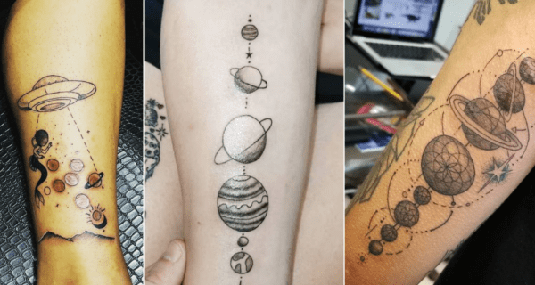 tatuagem Sistema Solar como fazer