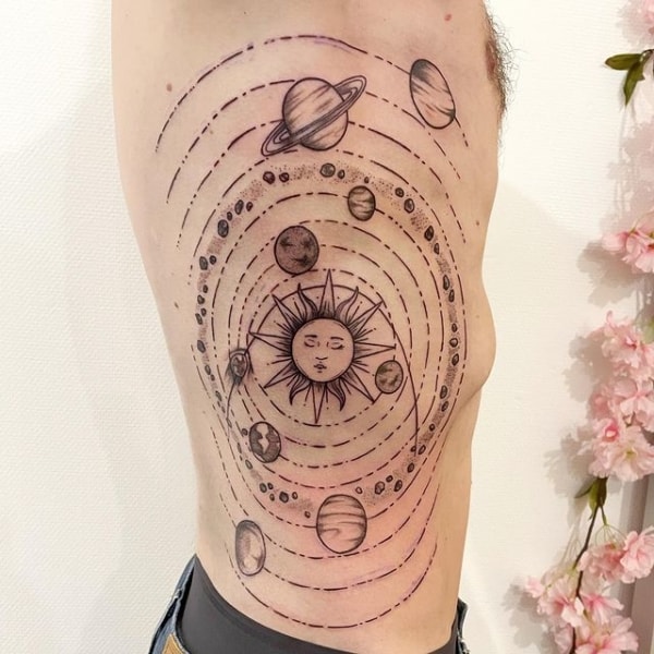 tatuagem Sistema Solar
