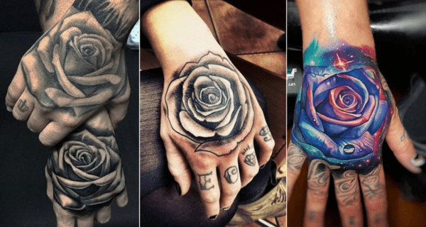 Tatuagem de Rosa na MÃO – 70 Ideias Perfeitas para Tatuar!
