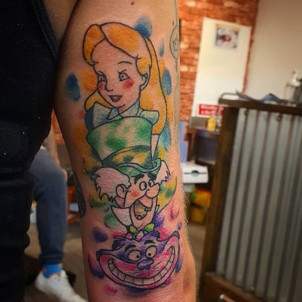 Tattoo Mad Hatter com Alice
