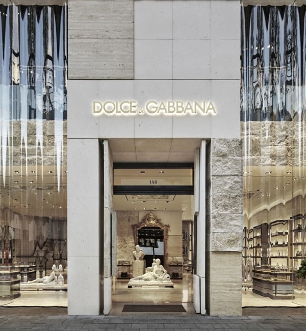 7 loja de luxo Dolce Gabbana