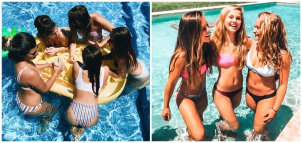 7 ideias de legendas para foto com amigas na piscina