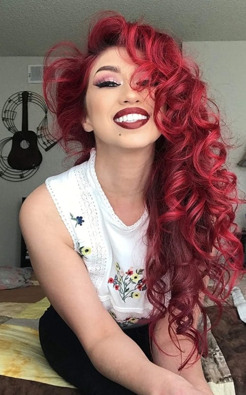 tinta de cabelo vermelho