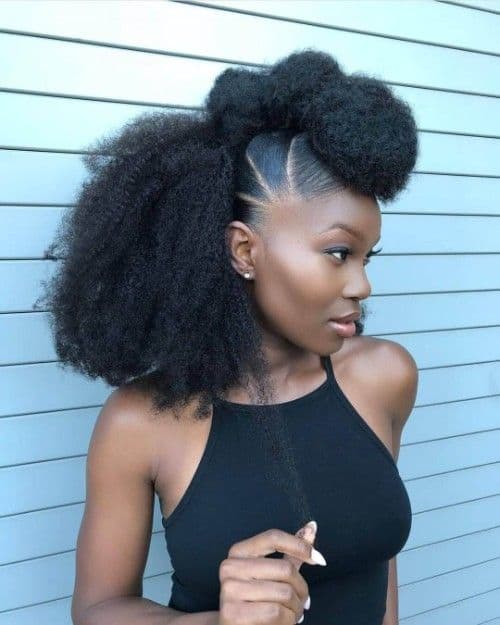 25 penteado para cabelo afro com volume Pinterest