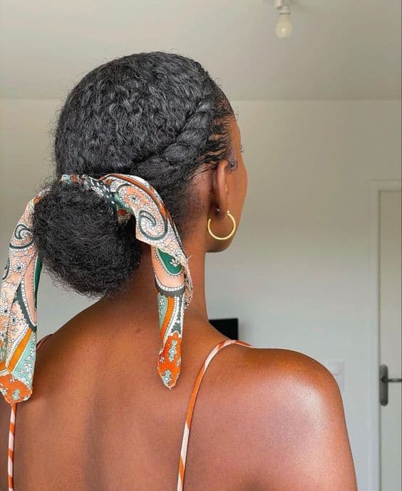 39 penteado preso com lenco para cabelo afro Pinterest