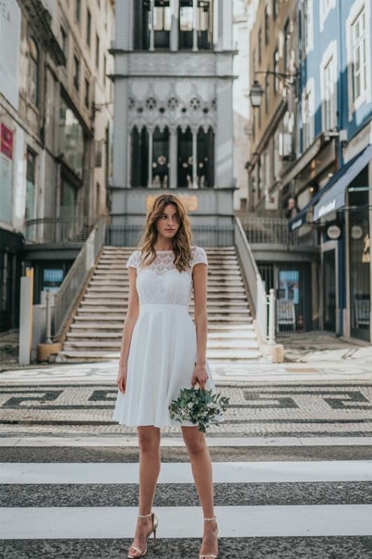 47 modelo de vestido curto para noiva civil Pinterest
