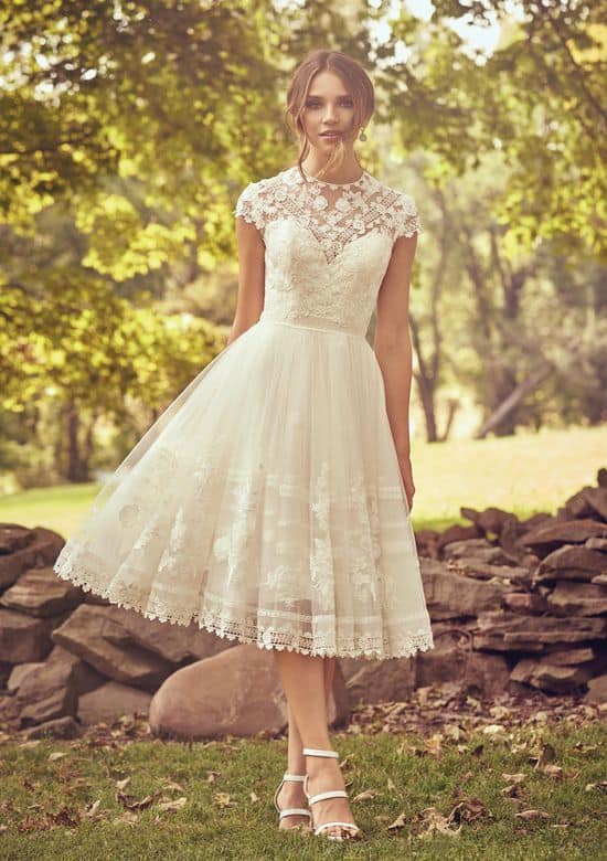 50 vestido de noiva curto e delicado para casamento no campo Pinterest