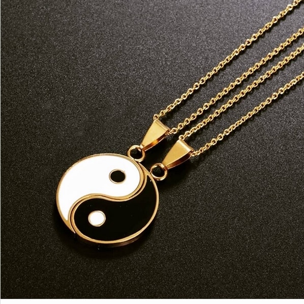 14 colar casal dourado Yin Yang @starstore 90