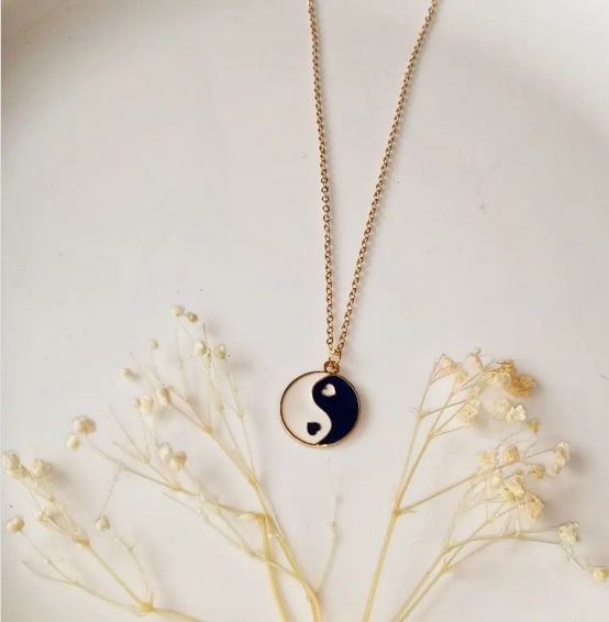 15 colar delicado Yin Yang @prettifying accessories