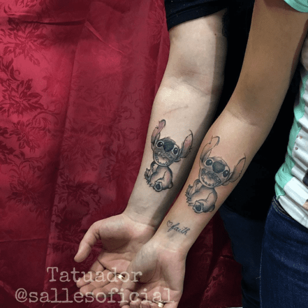 tatuagem de casal Salles