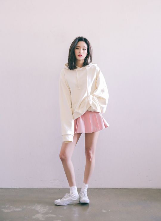 15 como usar saia coreana rosa Pinterest