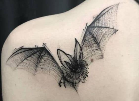 modelo de tatuagem de morcego