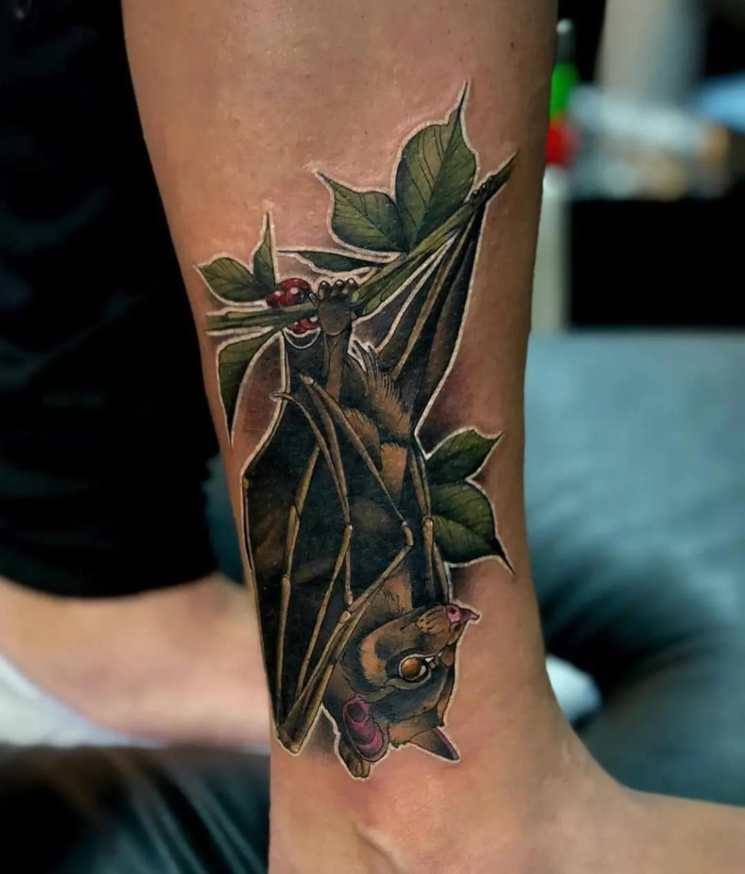 tatuagem de morcego diferente