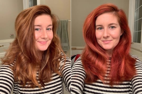 16 antes e depois de mudanca de cabelo vermelho POPSUGAR