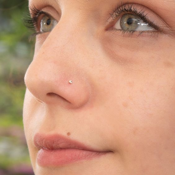 22 piercing delicado no nariz Etsy