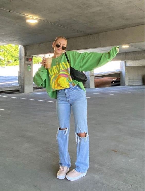 33 look VSCO girl com calca jeans Pinterest
