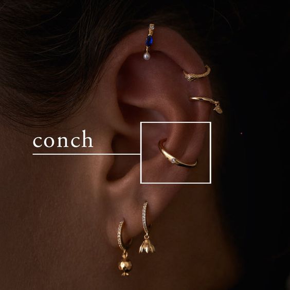 Conch piercing 