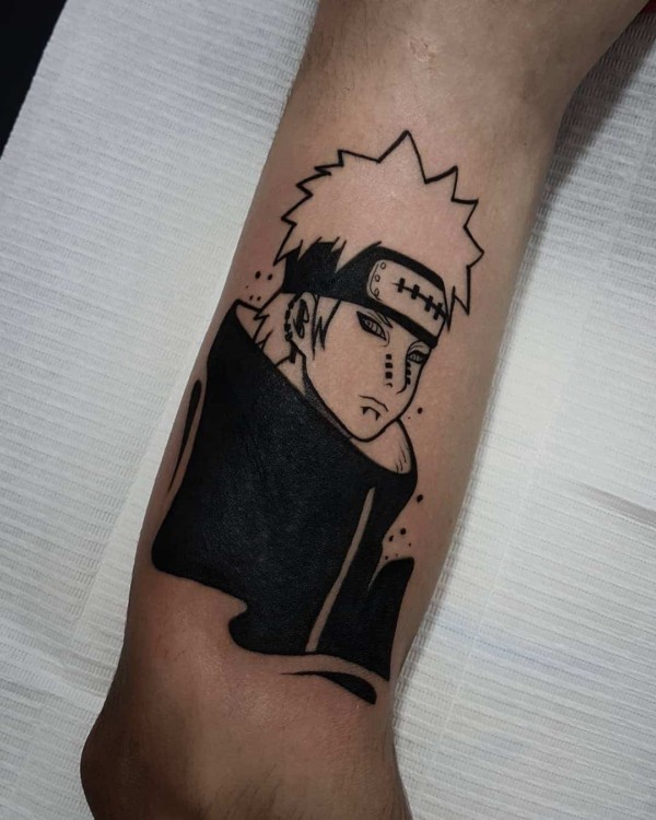 tatuagem Blackwork Naruto