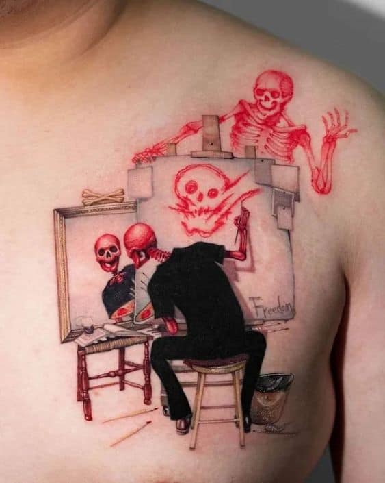 tatuagem dark criativa
