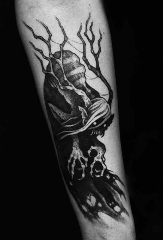 tatuagem dark monstro