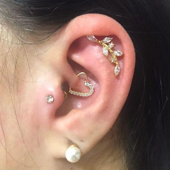 Piercing Daith ouro 1
