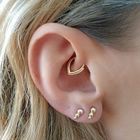 Piercing Daith ouro