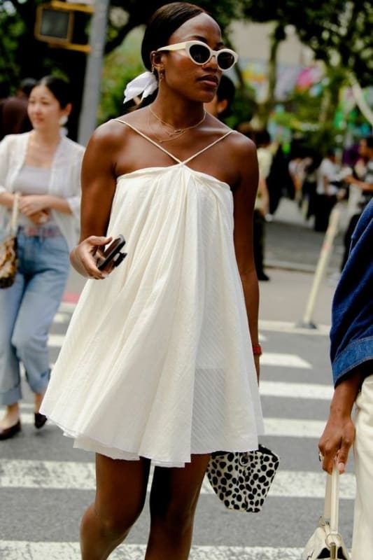 7 estilo afropaty com vestido branco ELLE