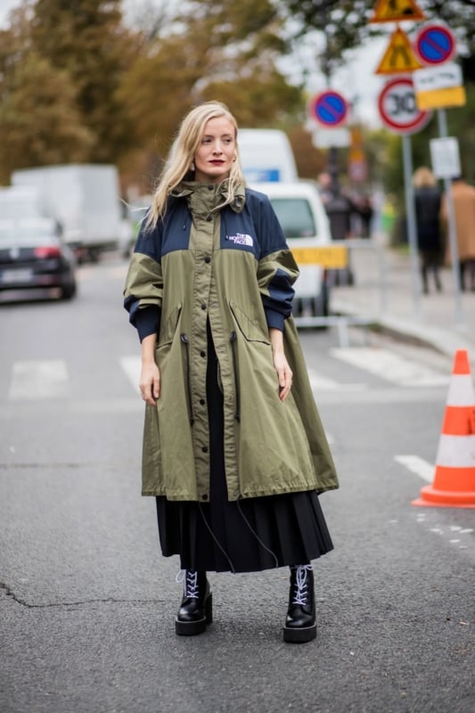 7 look gorpcore com jaqueta longa Pinterest
