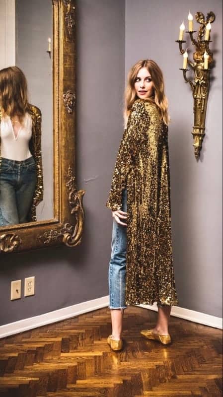 20 look com kimono longo dourado Pinterest