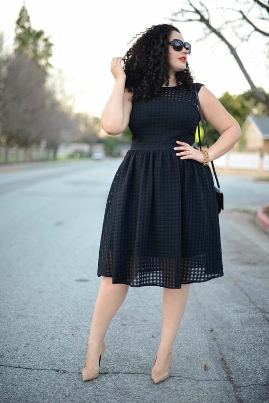 44 vestido preto rodado Pinterest
