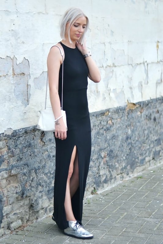 6 look com vestido longo preto Pinterest