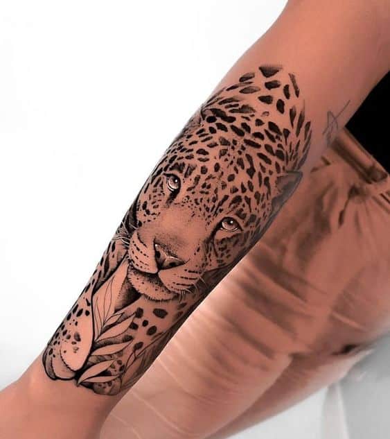 1 tatuagem de onca no braco Pinterest