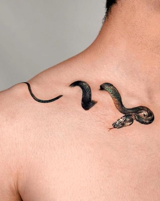 10 tattoo de cobra masculina Pinterest