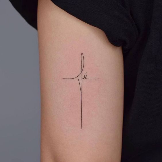 10 tatuagem no braco de fe Pinterest