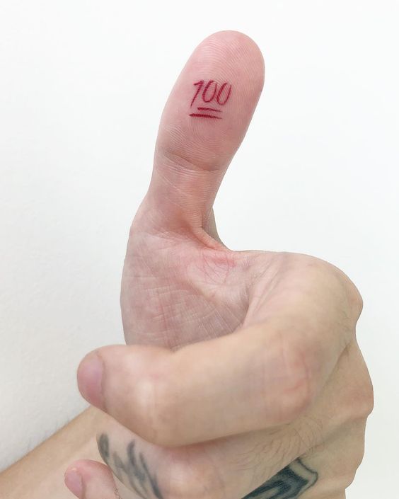 14 tattoo de emoji no dedo Pinterest