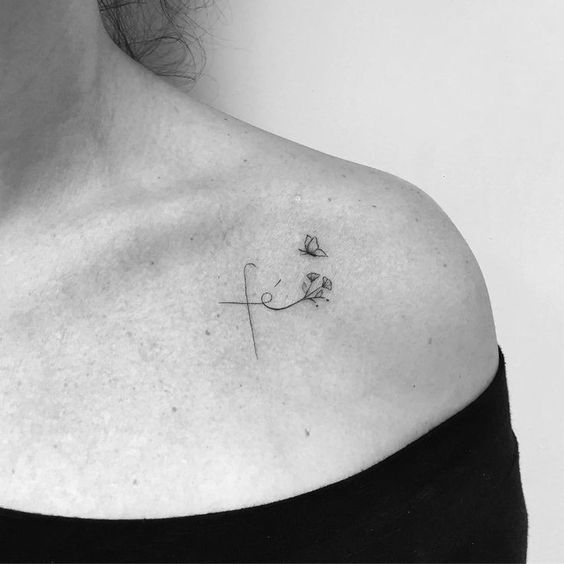22 tatuagem fe delicada no ombro Pinterest