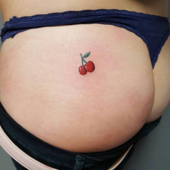 24 tatuagem emoji cereja Pinterest