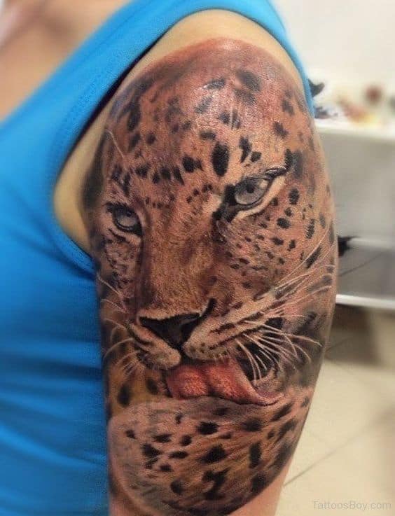 25 tatuagem masculina de onca no braco Pinterest