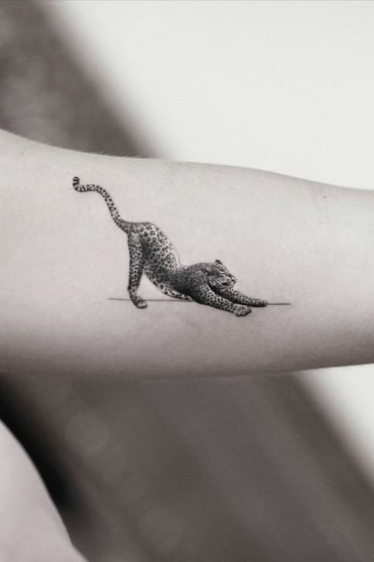 38 tatuagem delicada felino Pinterest