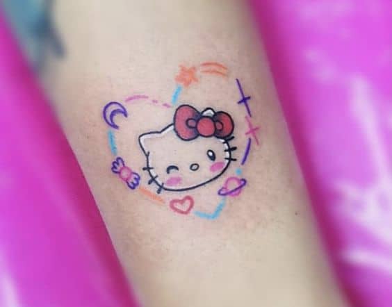 4 tatuagem fofa Hello Kitty Pinterest
