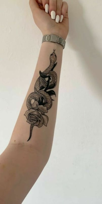57 tatuagem de cobra com rosa Wattpad