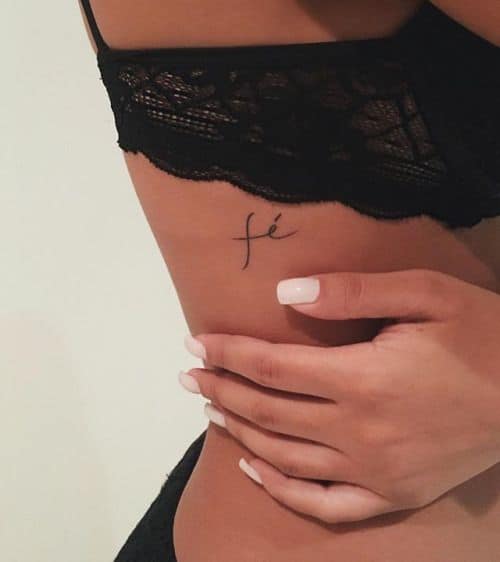 70 tatuagem feminina de fe Pinterest