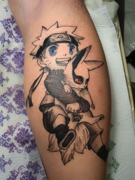 JC Tattoo - Naruto e Kurama , desenho exclusivo disponível