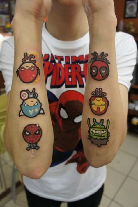 ideia de tattoo marvel