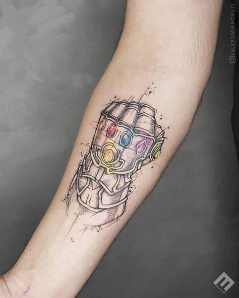ideia de tatuagem marvel