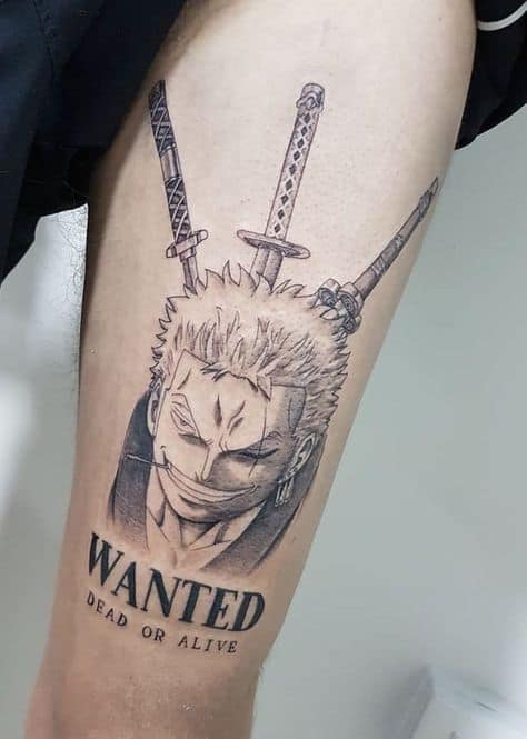 ideias de tatuagem Zoro