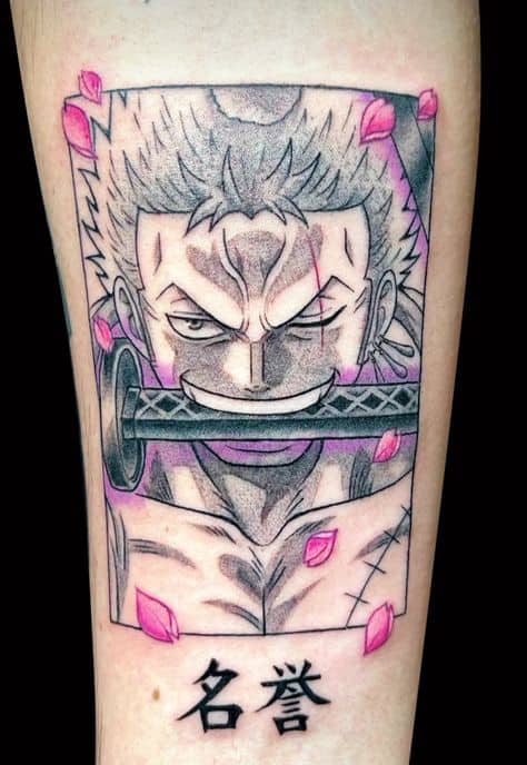linda ideia de tatuagem Zoro