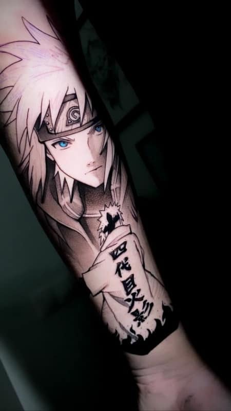 linda ideia de tatuagem do Minato