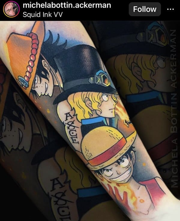 Tatuagens de One Piece - Amo Tatuagem